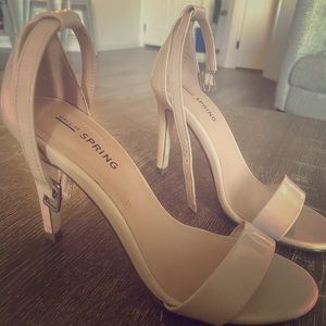 Size 5 Nude strappy heels